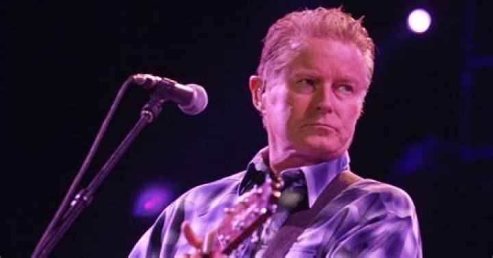 Eagles member Don Henley looking upset onstage