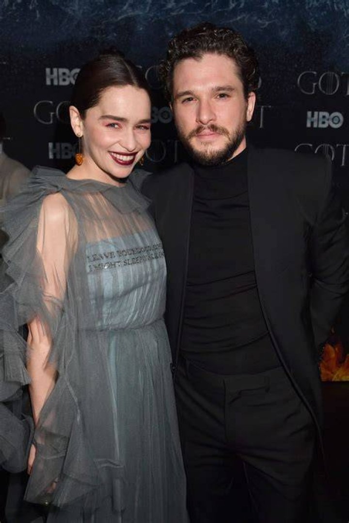 Emilia Clarke and 'fianc&eacute;' Luc Chaudhary put on a lovedup display at