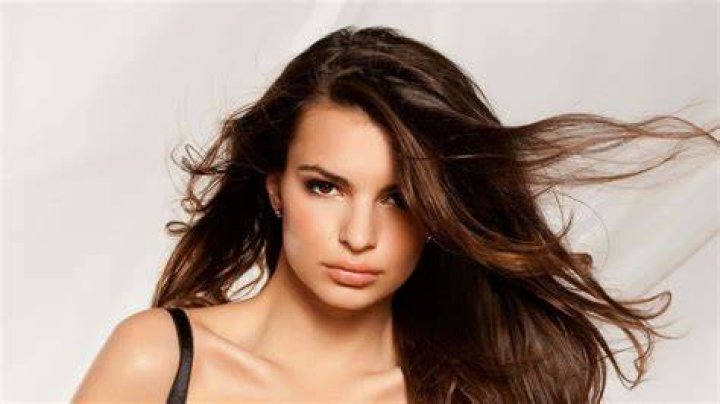 Emily Ratajkowski posing for Harper's Bazaar.
