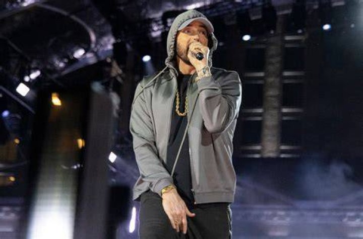 Eminem performing