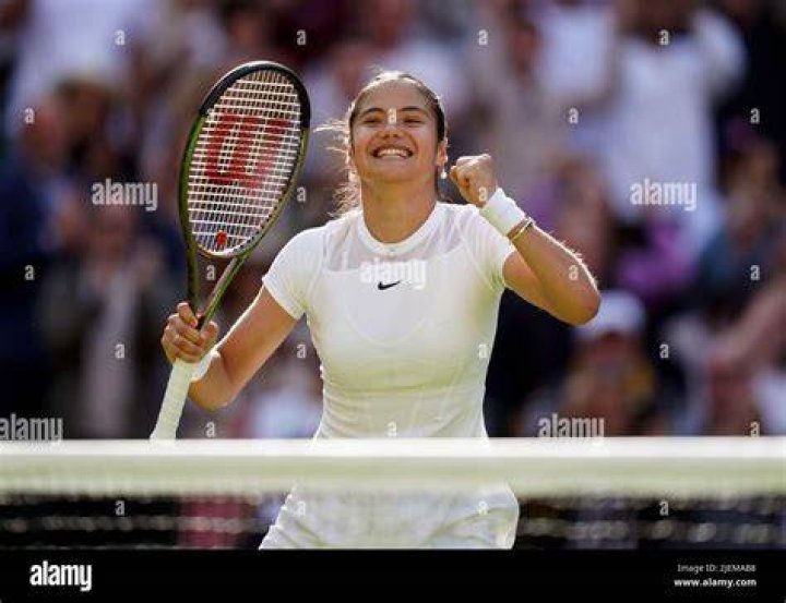 Emma Raducanu celebrates
