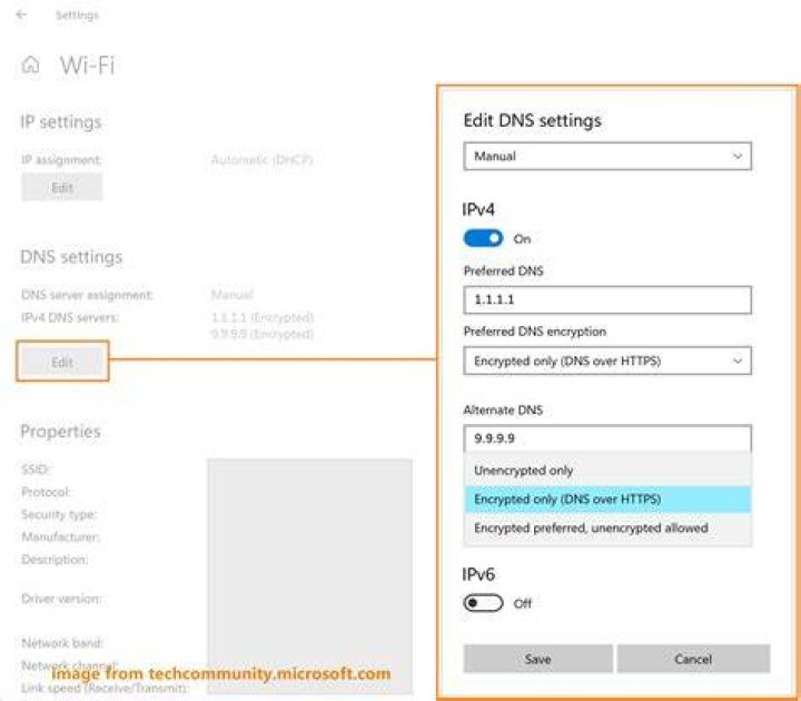 enable opera dns https