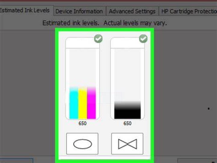 estimated ink levels