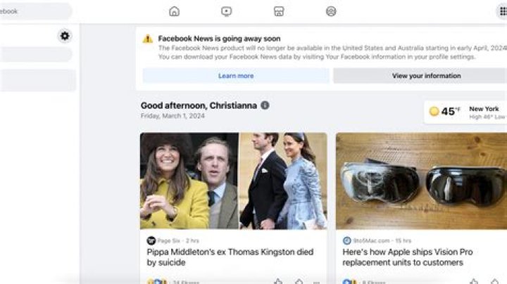 Facebook news tab starts public testing phase