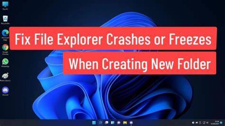 file explorer crashes