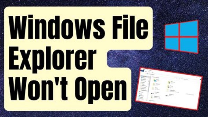 File Explorer won't open