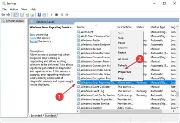 The Find tool Find tool Windows Error Reporting Event ID 1001