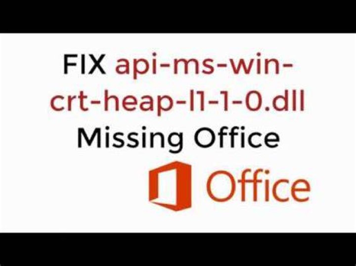 FIX: Api-ms-win-crt-heap-l1-1-0.dll is missing