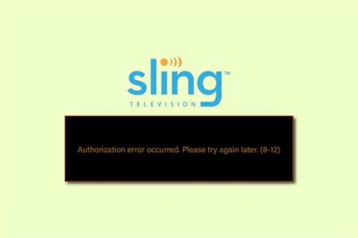 Fix authorization error 8-12 Sling TV