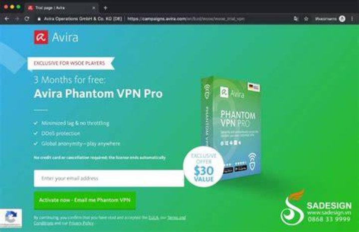fix Avira Phantom VPN