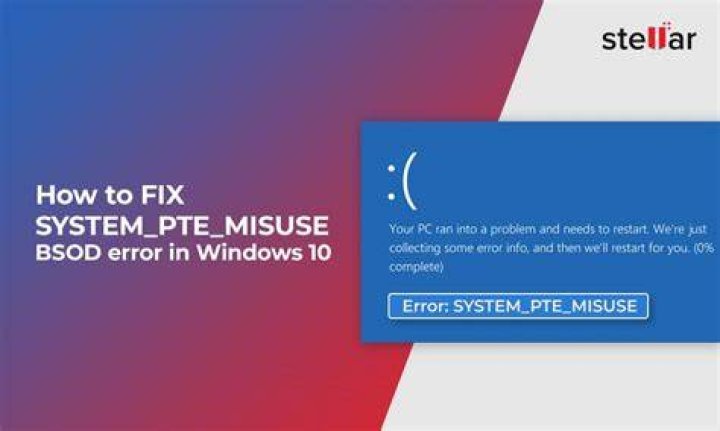fix system pte misuse windows 10