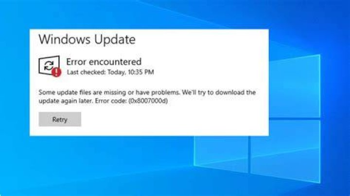 Fix Windows 10 update error