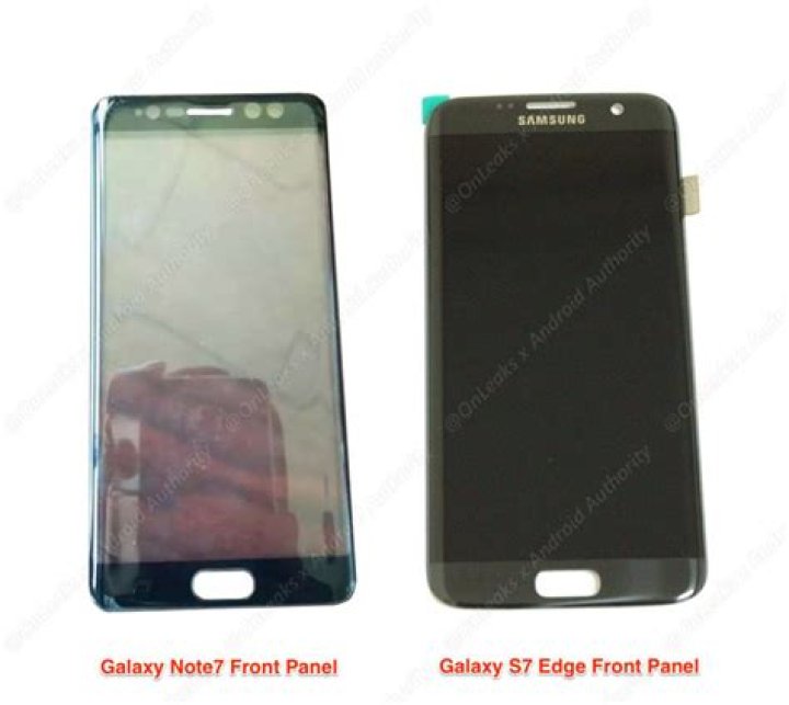 Note7-Front-Panel Galaxy Note 7 Front Panel Iris Scanner Dual Edge Leak