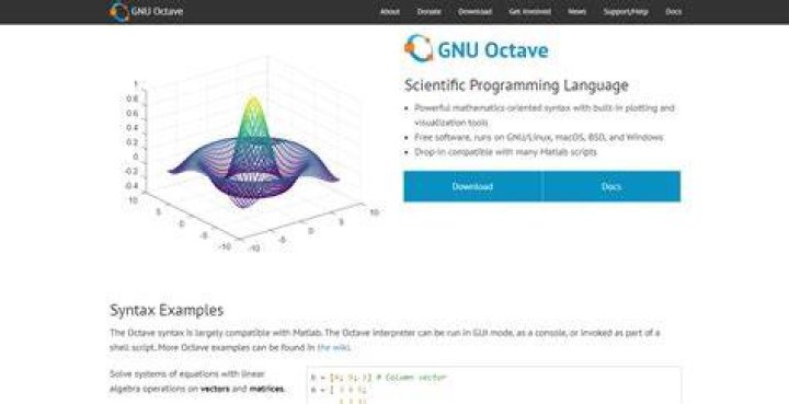 GNU Octave - numerical computing software