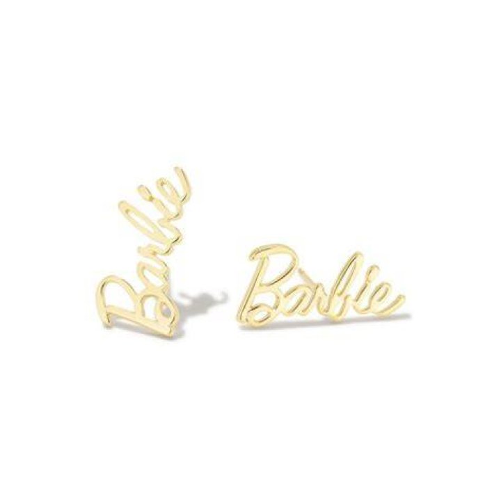 Gold Barbie earrings