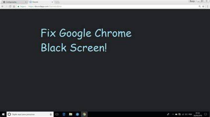 Google Chrome black window