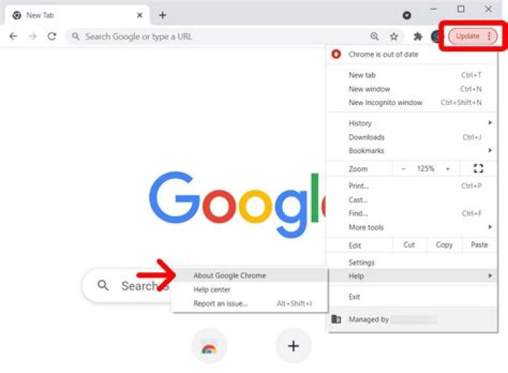 Google Chrome update
