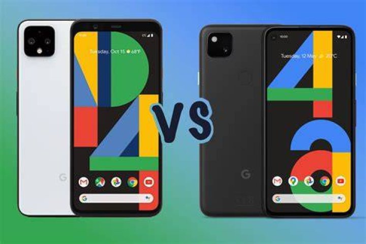 Google Pixel 4 vs Pixel 4 XL in orange and white Google Pixel 4 vs Pixel 4 XL in orange and white