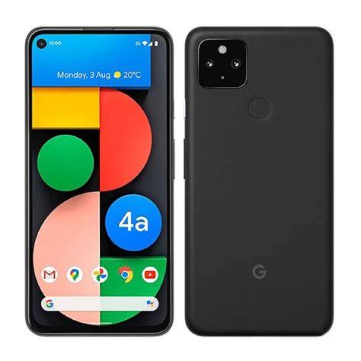 Google Pixel 4a 5G in hand front of phone 2 Google Pixel 4a 5G in hand front of phone 2