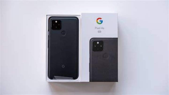 Google Pixel 4a 5G next to box 1 Google Pixel 4a 5G next to box 1