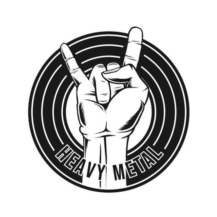 Heavy Metal Logo Black Heavy Metal Logo Black