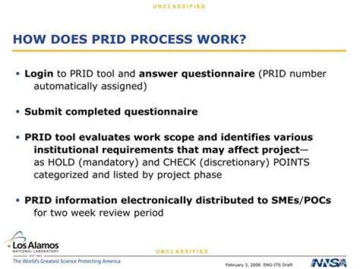 How Does Prid Work