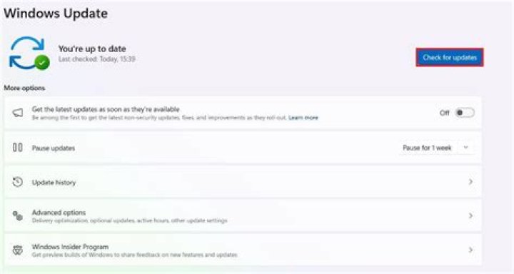 How to check for Windows updates 1