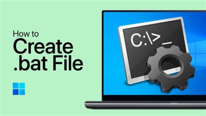 How To Create Bat File To Execute Exe