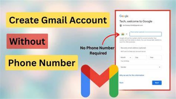 How To Create Email Without Phone Number