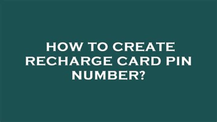 How To Create Recharge Card