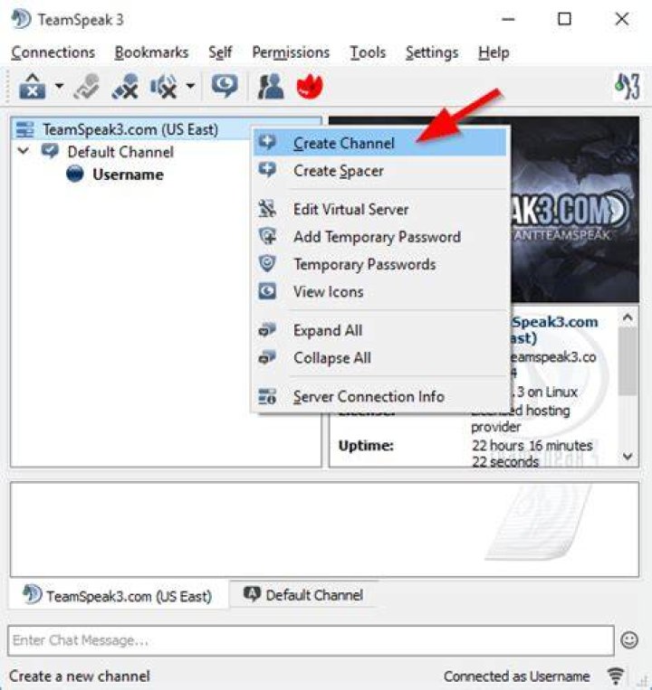 How To Create Teamspeak 3 Channel