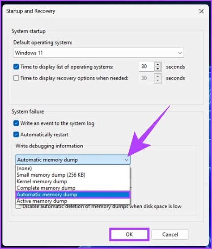 How to delete system error memory dump files in Windows