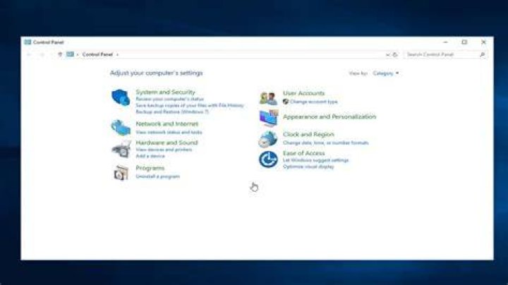 How to find Control Panel in Windows 10