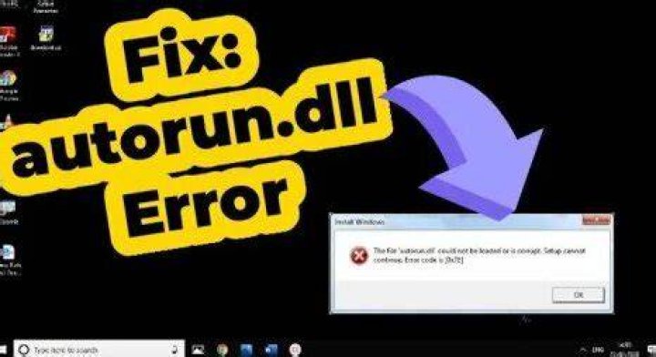 how to fix autorun dll errors