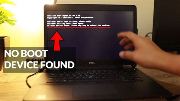 how to fix No boot device available error on Windows 10