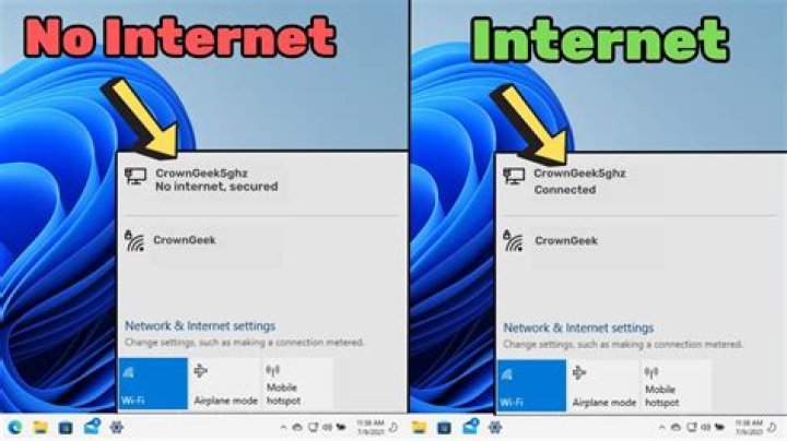 How to fix No Internet, secured in Windows 10