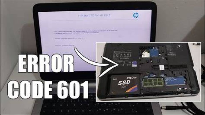 How to fix PC error code 601 in HP laptops