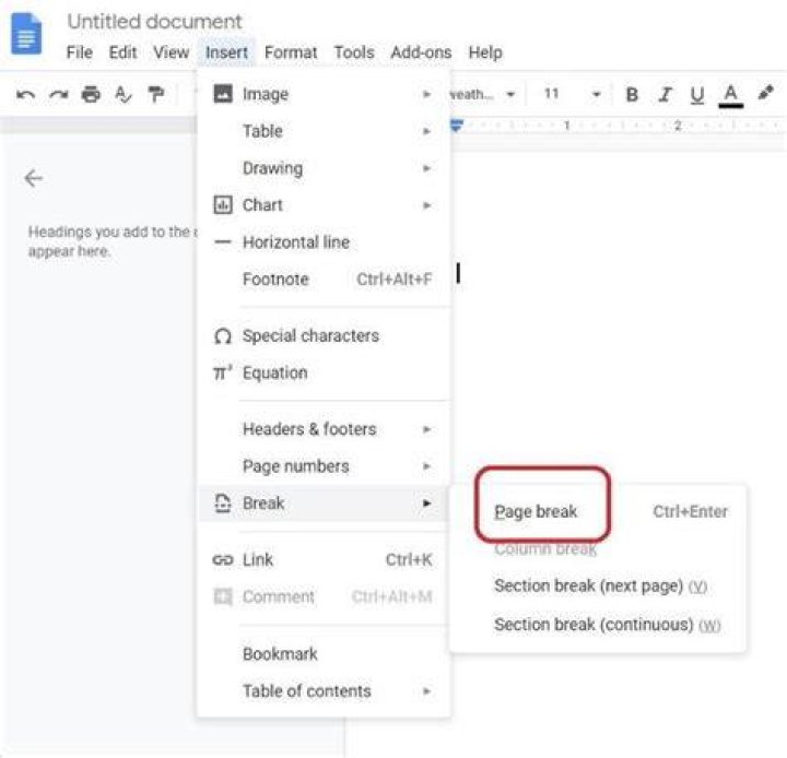 How To Make A New Page On Google Docs