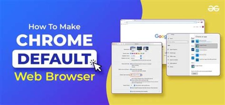 How to make Chrome default browser on any device