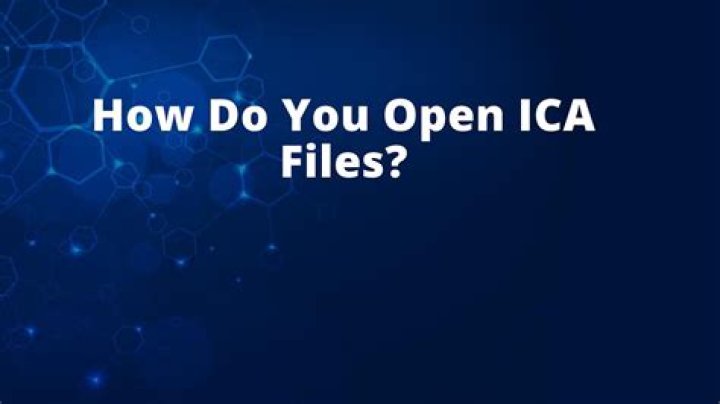 how to open ica files in windows 10