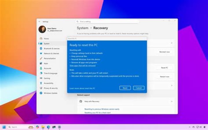 How to reset this PC drive is locked