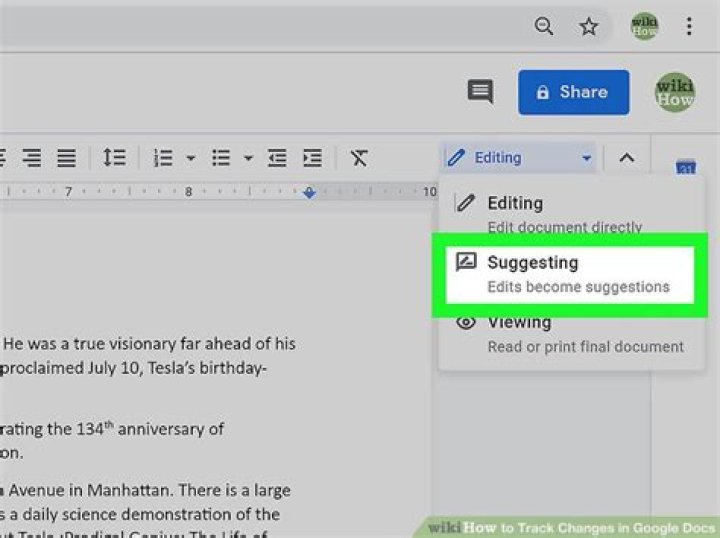 How to track changes in Google Docs