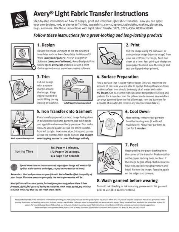 How To Use Avery Transfer Paper