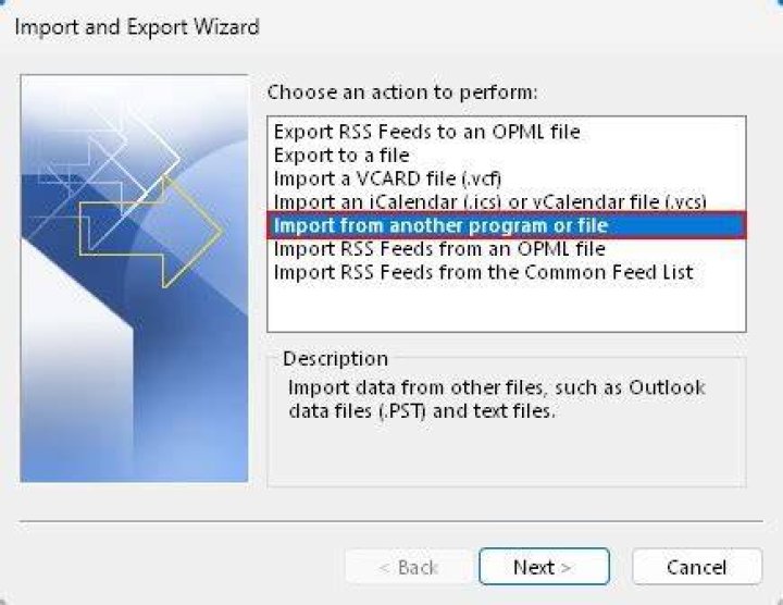 import from another program 