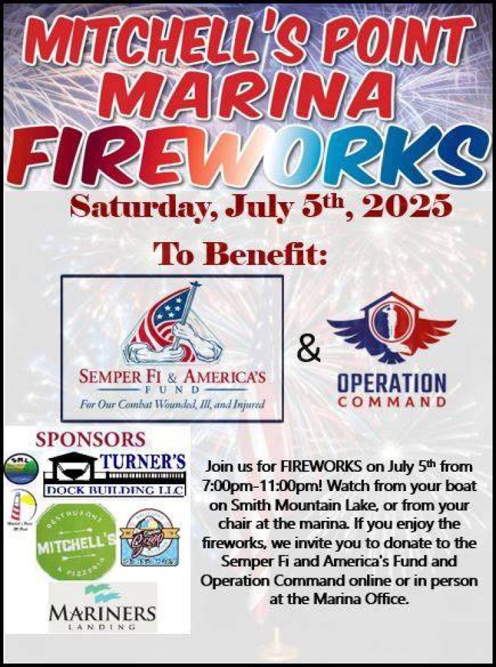Independence Day Fireworks at Mitchell's Point Marina