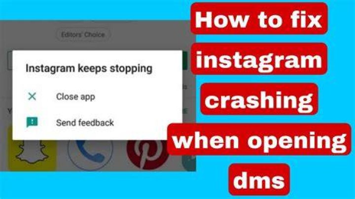 Instagram Crashing When Opening Dms
