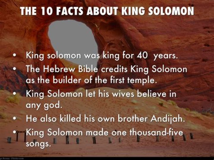 interesting facts about king solomon interesting facts about king solomon