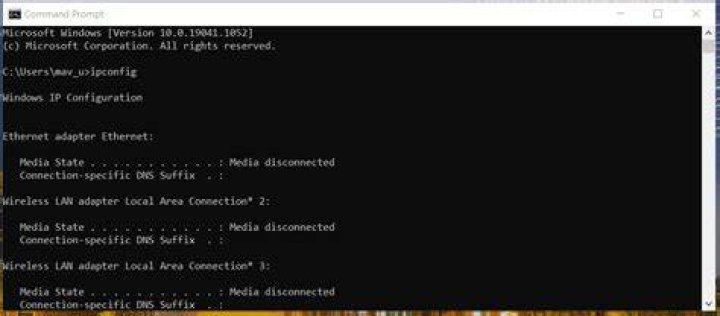 The ipconfig command ipconfig command ethernet spiking in task manager