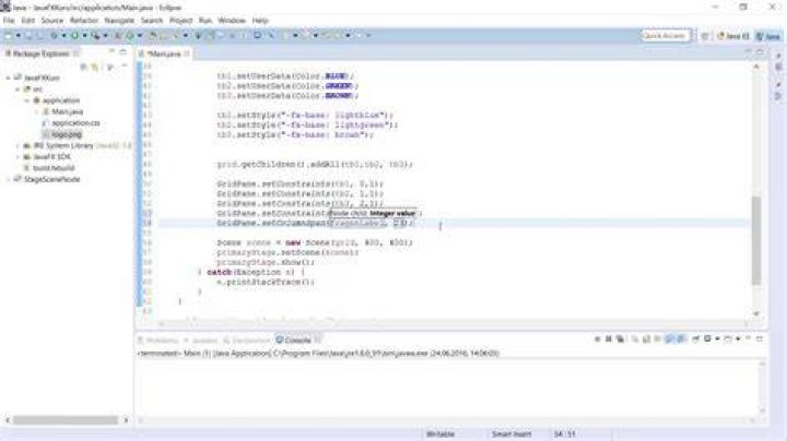 JavaFX application error due to system configuration