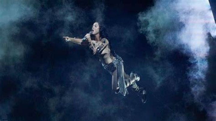 Katy Perry performing on stage